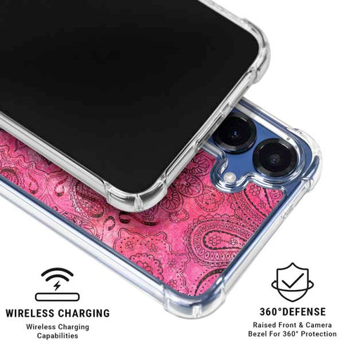 Pink Zen Ginseng Galaxy S25 Clear Case